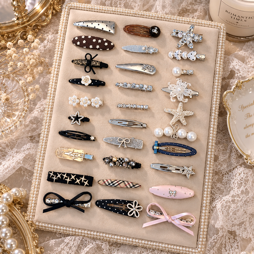 Assorted Hair Clips Set, Cute Bow Flower Hair Accessories for Women Girls